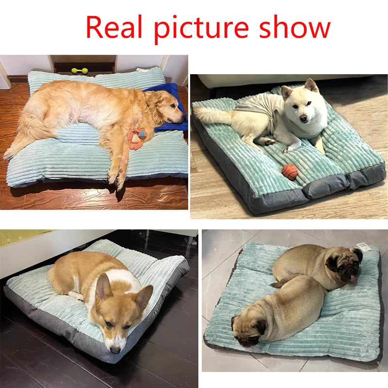 Large Dog Bed Warm Corduroy Pet