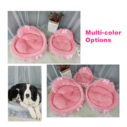 Hanpanda Fantasy Bow Lace Dog Bed Beds