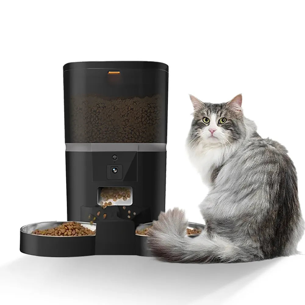 4L With HD Camera Automatic Pet Feeder Cat And Dog