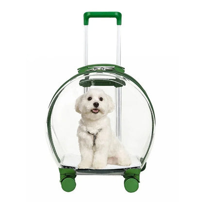 Pet Trolley Case Carrier for Cats and Puppies