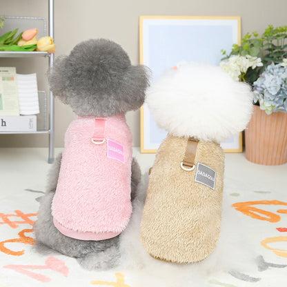 Soft Coral Fleece Pet Clothes Warm Dog