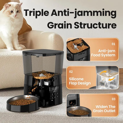 Automatic Pet Feeder Button Version Auto Cat Food
