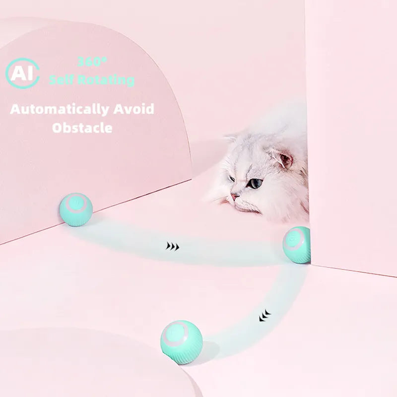 Electric Cat Ball Toys Automatic Rolling Smart Cat